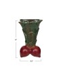 Vintage Radish Shaped Stoneware Wall Vase – Green & Red