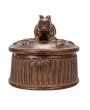 25 oz. Stoneware Rabbit Baker – Rustic Reactive Glaze Finish