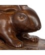 25 oz. Stoneware Rabbit Baker – Rustic Reactive Glaze Finish