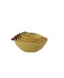 Hand-Painted Stoneware Lemon Measuring Cups, Set of 4