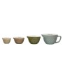 Stoneware Batter Bowl Measuring Cups, Multi-Color, Set of 4 – Farmhous