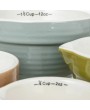 Stoneware Batter Bowl Measuring Cups, Multi-Color, Set of 4 – Farmhous