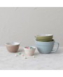 Stoneware Batter Bowl Measuring Cups, Multi-Color, Set of 4 – Farmhous