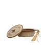 Rustic Stoneware Brie Baker Set with Bamboo Spreaders – Set of 2
