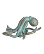 Verdigris Resin Octopus Décor – Coastal & Nautical Accent Piece