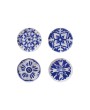 Hand-Painted Stoneware Plate – Blue & White, 4 Unique Styles