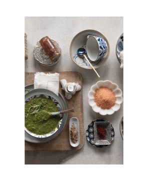 Carved Marble Flower-Shaped Dish – Elegant & Versatile Decor
