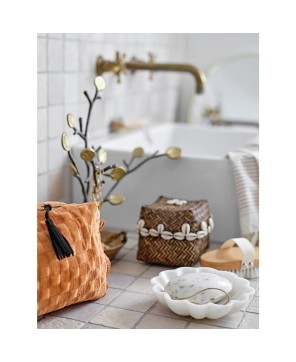 Carved Marble Flower-Shaped Dish – Elegant & Versatile Decor