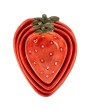 Hand-Painted Strawberry Shaped Measuring Cups – Set of 4