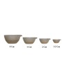 Stoneware Batter Bowls with Reactive Glaze – Set of 4, Farmhouse Style