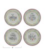 8" Stoneware Celebration Plate – Stars & Stripes, Food-Safe