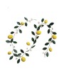 Vintage Hand-Painted Metal Lemon Garland – Farmhouse & Cottagecore