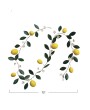 Vintage Hand-Painted Metal Lemon Garland – Farmhouse & Cottagecore