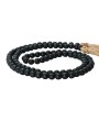 Paulownia Wood Bead Garland with Jute Tassels – Rustic Home Décor