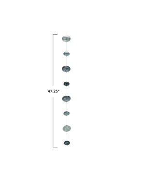 Hand-Blown Glass Bubble Garland – Blue, Boho & Coastal Home Décor
