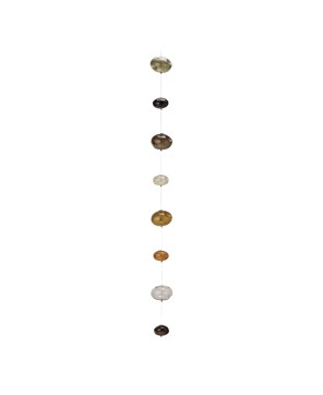 Hand-Blown Glass Bubble Garland – Brown, Rustic & Boho Home Accent