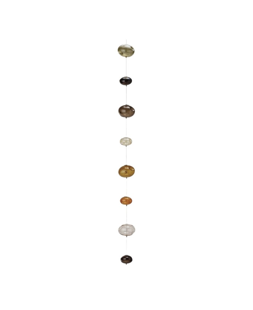 Hand-Blown Glass Bubble Garland – Brown, Rustic & Boho Home Accent Hand-Blown Glass Bubble Garland – Brown, Rustic & Boho Home Accent