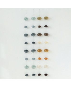 Hand-Blown Glass Bubble Garland – Brown, Rustic & Boho Home Accent
