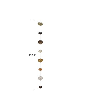 Hand-Blown Glass Bubble Garland – Brown, Rustic & Boho Home Accent