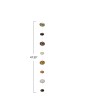 Hand-Blown Glass Bubble Garland – Brown, Rustic & Boho Home Accent