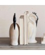 Elegant Resin Heron Bookends – Coastal Farmhouse Decor Set