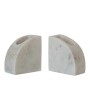 White Marble Vase/Container Bookends – Modern Set of 2