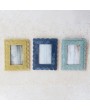 2-Layer Scalloped Photo Frame (4x6) – 3 Colors | Home Decor
