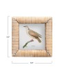 Hand-Carved Bone & MDF Photo Frame – Holds 4" x 4" Picture