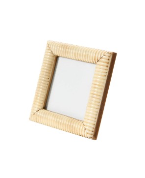 Hand-Carved Bone & MDF Photo Frame – Holds 4" x 4" Picture