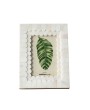 Handcrafted Bone Scalloped Photo Frame – Holds 4” x 6” Photo