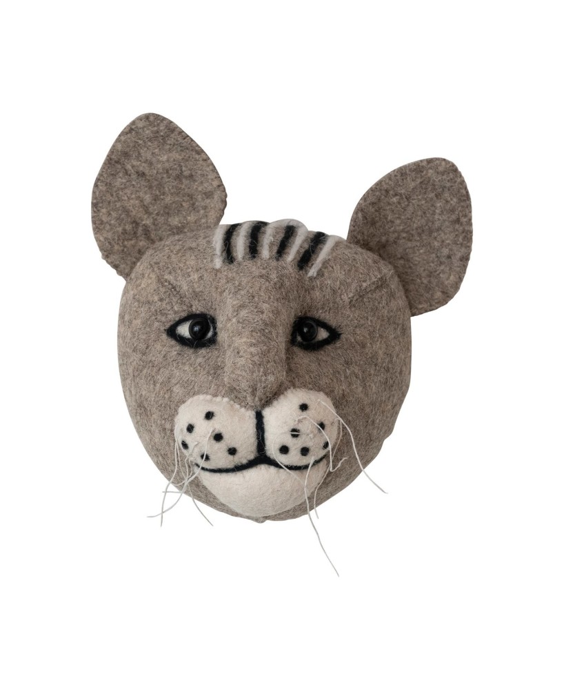 Handmade Wool Felt Cat Head Wall Décor – Cute & Cozy Accent Piece