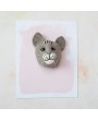 Handmade Wool Felt Cat Head Wall Décor – Cute & Cozy Accent Piece
