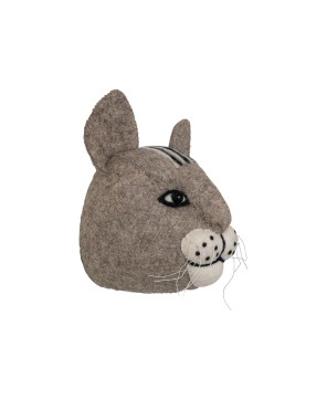 Handmade Wool Felt Cat Head Wall Décor – Cute & Cozy Accent Piece