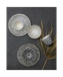 5" Black & White Stoneware Bowl – Gold Accents, 4 Styles