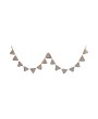 Recycled Cotton Crocheted Pennant Garland – Vibrant, Handwoven Decor