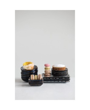 Midnight Blue Mini Stoneware Dish – Elegant, 2 Styles