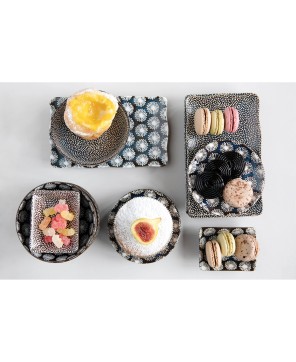 Midnight Blue Mini Stoneware Dish – Elegant, 2 Styles