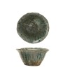 Green Reactive Crackle Glaze Stoneware Bowl – Unique & Food Safe
