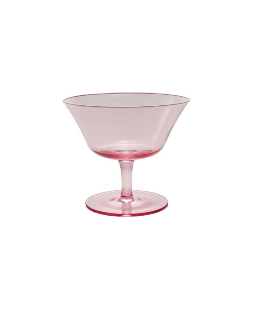 8 oz. Pink Stemmed Coupe Glass with White Rim – Elegant & Stylish 8 oz. Pink Stemmed Coupe Glass with White Rim – Elegant & Stylish