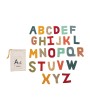 Handmade Wool Felt Alphabet Set – 26 Letters in Printed Drawstring Bag