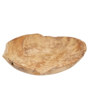 19.5” Teak Wood Bowl – Natural, Food Safe & Decorative