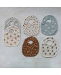 Cotton Double Cloth Baby Bibs – 6 Stylish Patterns, Soft & Absorbent