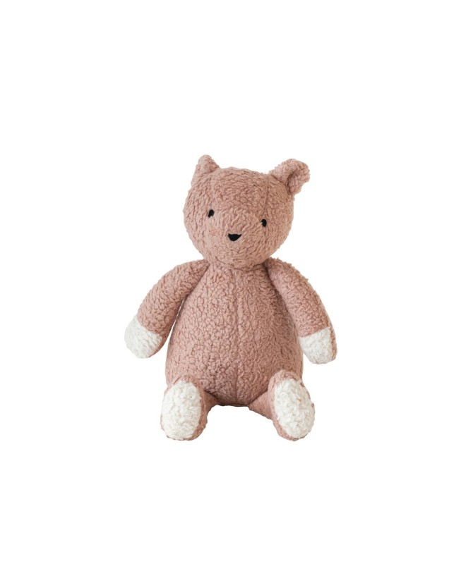 Cotton Sherpa Bear – Soft Plush Toy in Tan & Cream Color, Eco-Friendly