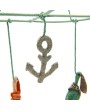 Wool Felt Pelican & Anchor Mobile – Handcrafted Nursery Décor