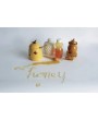 White Ceramic Honey Jar Set with Wood Dipper – Stylish & Functional