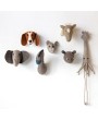 Handmade Wool Felt Horse Head Wall Décor – Brown & Cream