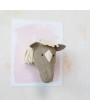 Handmade Wool Felt Horse Head Wall Décor – Brown & Cream