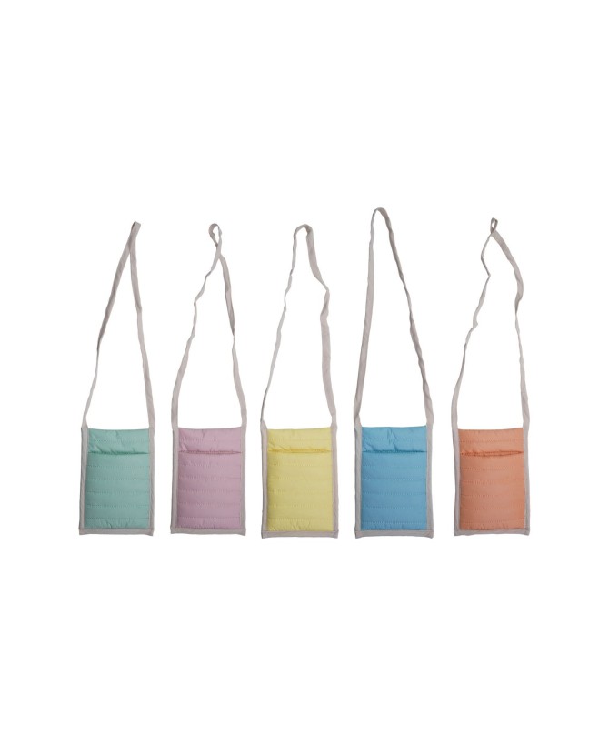 Puff Fabric Cross Body Plush Toy Holder – Available in 5 Fun Colors