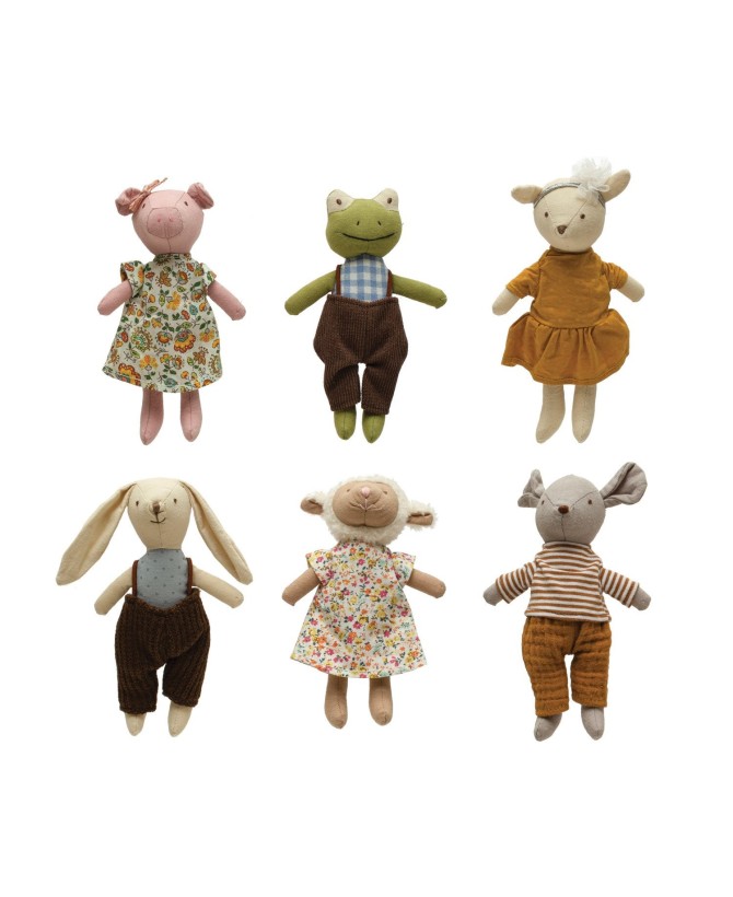 Plush Animal in Clothes – 6 Adorable Styles for Kids | Multi Color Fun