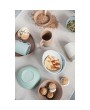 Stoneware Nesting Bowls with Reactive Glaze – Set of 4